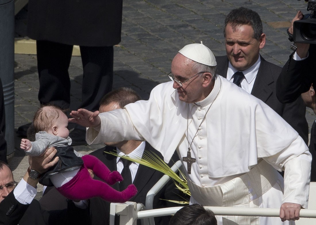 Papa Francesco celebra la domenica delle palme